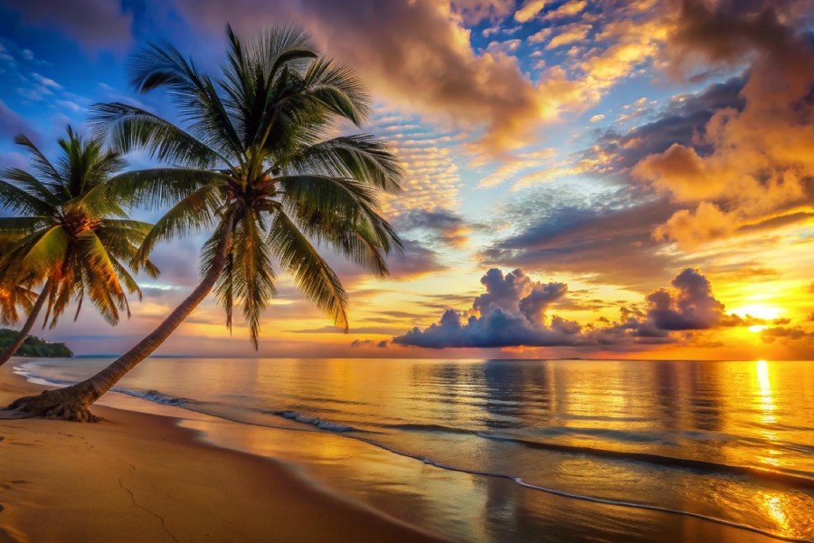 Serene tranquil beach wallpaper 4k hd photo